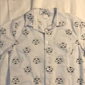 Boys Gymboree storm trooper shirt